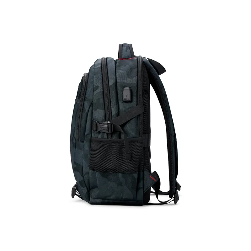 SEPTWOLVES Fabric Backpack Regular Unisex Camouflage/Black/Pink-17