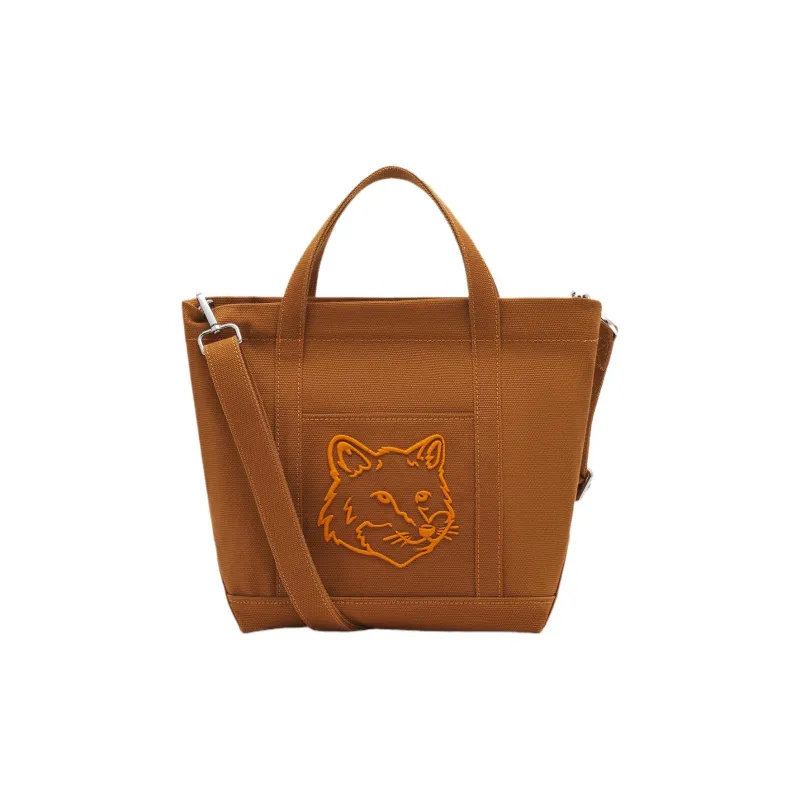 Maison Kitsune Fox Head Mini Tote Bag-0