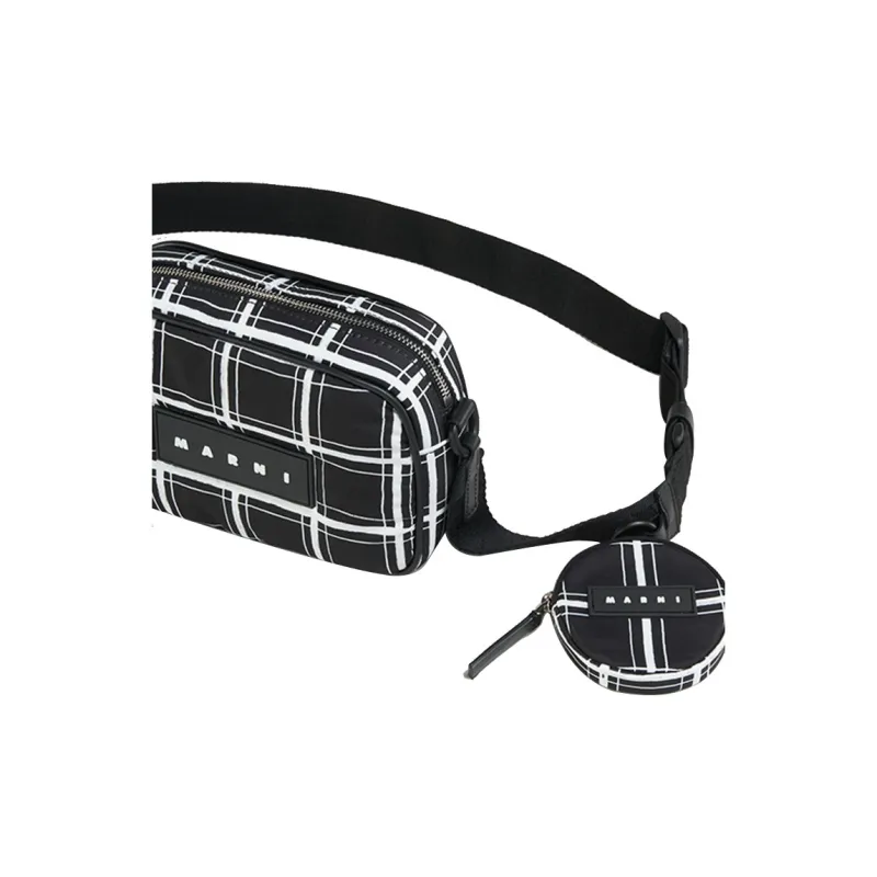 MARNI Polyester Camera Bag, Shoulder Bag, Crossbody Bag Regular Women's Black-4