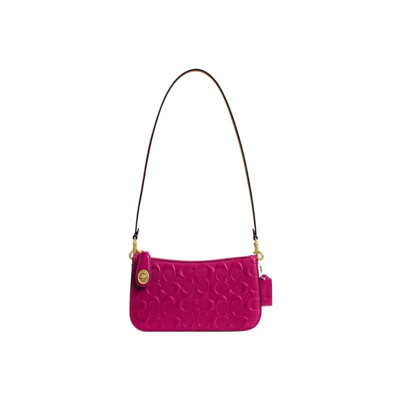 COACH Penn Cow Leather Shoulder Bag, Handbag, Shoulder Bag Women's-0