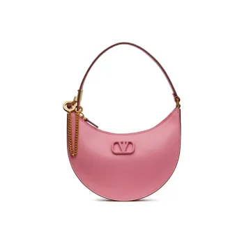 Valentino Vlogo Grained Calfskin HOBO Bag Shoulder Bags Handbags Mini Women's Pink