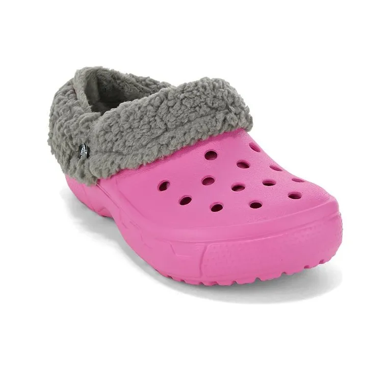 Crocs Mammoth Evo Lined Clogs 'Pink Grey'-3