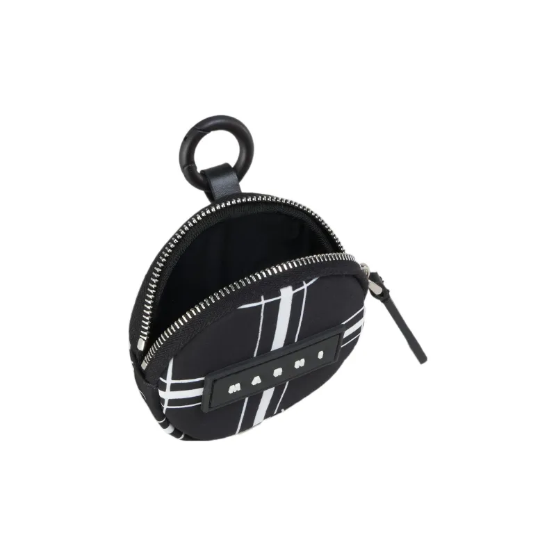 MARNI Polyester Coin Purse Regular Women's Black-1