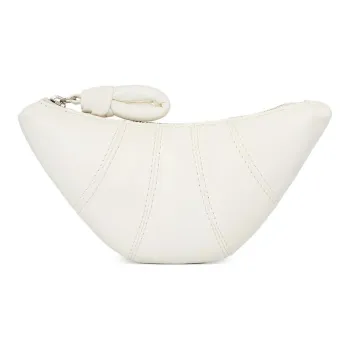 Lemaire Croissant Series Sheepskin Croissant Bag Dumpling Bag Clutch Coin Purse Women's White