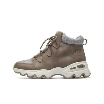 Skechers Big Lug Anti Slip Wear Resistant Mid Top Casual Shoes Women's Brown