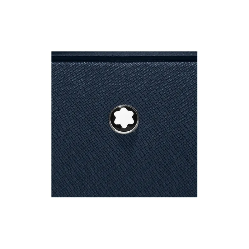 MONTBLANC Cow Leather Portable Briefcase Men's Ink Blue-5