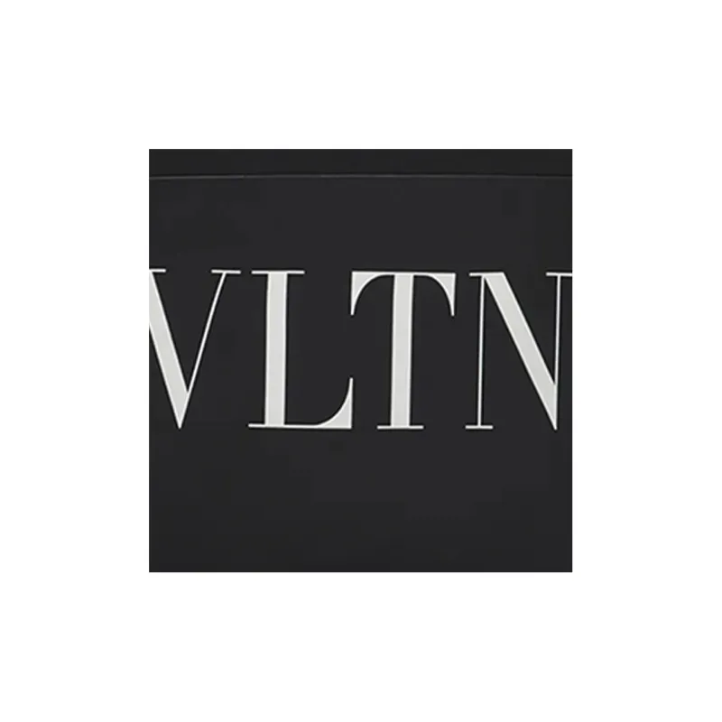 Valentino Cow Leather Messenger Bag Crossbody Bags Men's Black-4