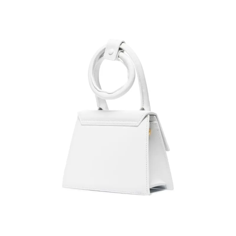 Jacquemus Le Chiquito Cow Leather Shoulder Bag, Crossbody Bag, Handbag Mini Women's White-1