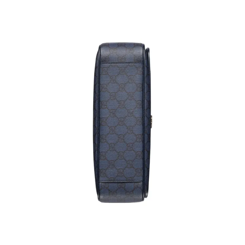 GUCCI Ophidia Canvas With Leather Canvas Bag, Messenger Bag, Shoulder Bag, Crossbody Bag Medium Size Men's Blue/Black-7