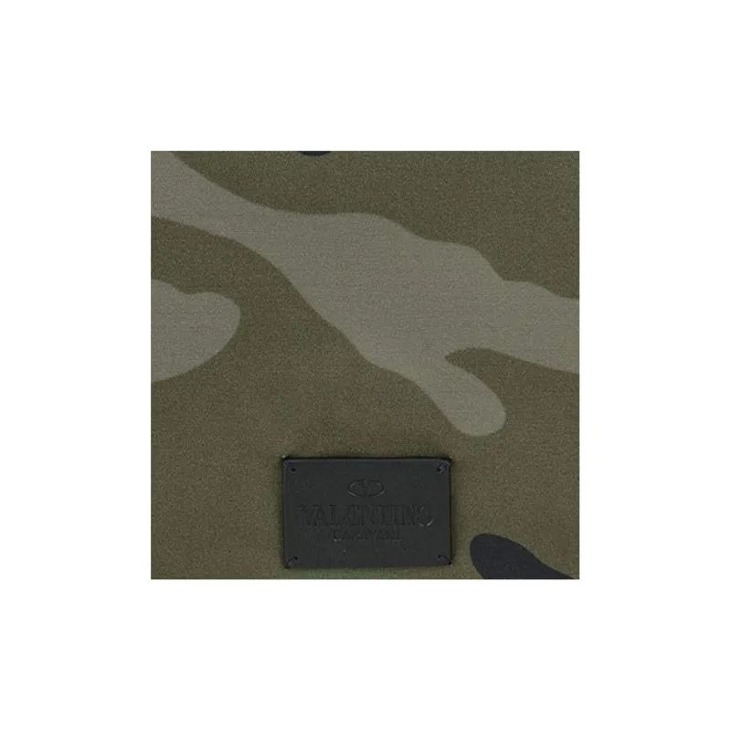 Valentino Textile Nylon Clutch Regular Men's Multicolor Khaki Green-4