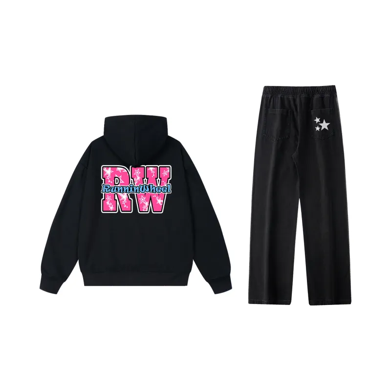 RUNNINWHEEL Sweatshirt Sets Unisex-1