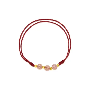 AGOVSKI Anklets Women's Fortune Bead Women's Woven Anklet+Starry Box