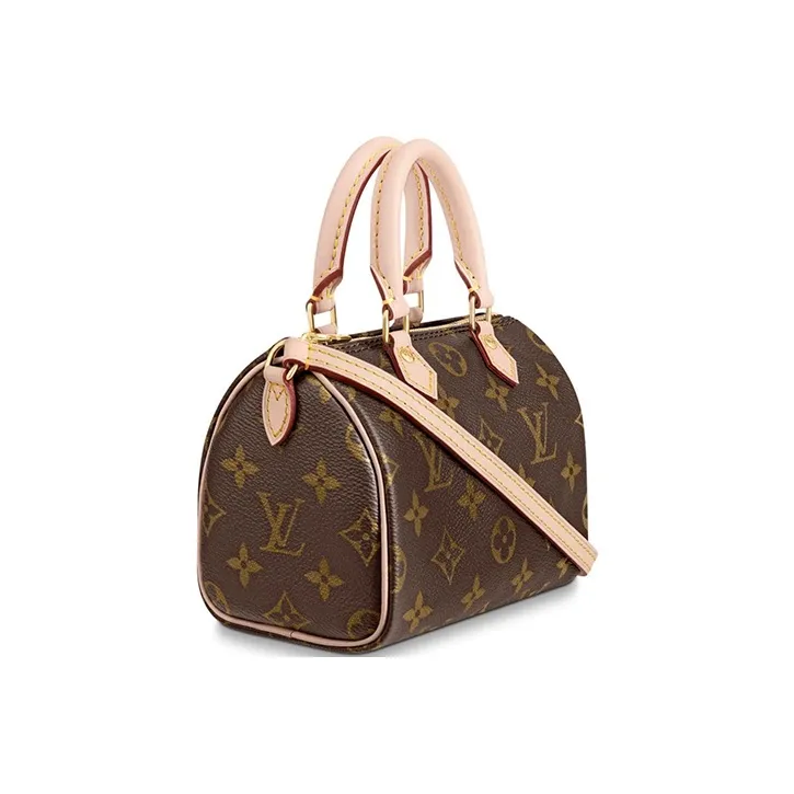 LOUIS VUITTON Speedy Bandouliere Monogram Nano Brown-1