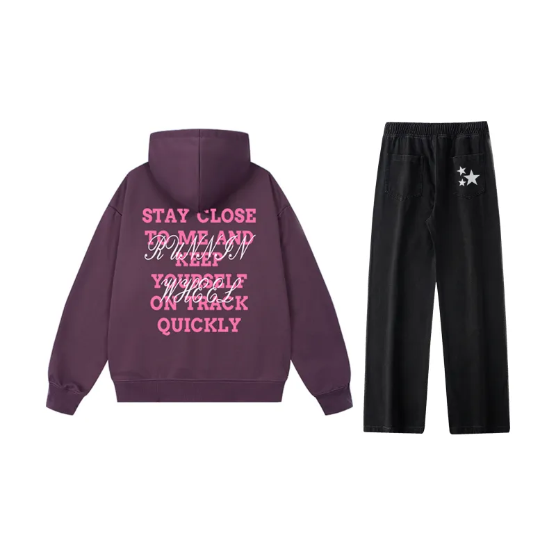 RUNNINWHEEL Sweatshirt Sets Unisex-17