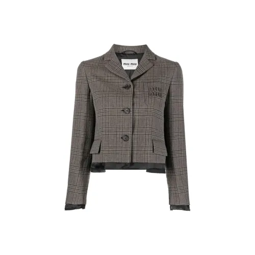 MIU MIU Jackets Coats Women's Gray