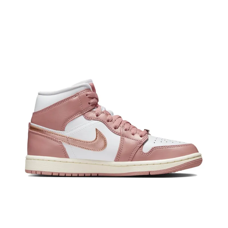 Jordan 1 Mid Se Red Stardust Women's-1