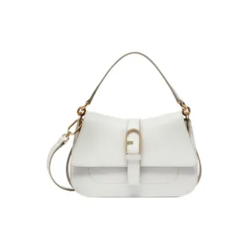 Furla Calfskin Shoulder Bag, Crossbody Bag, Handbag Mini Women's Marshmallow White