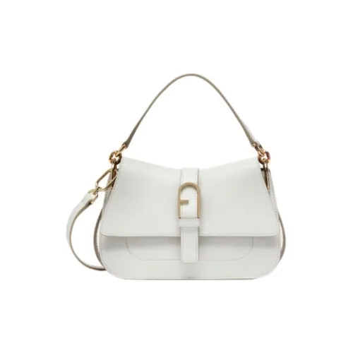 Furla Calfskin Shoulder Bag, Crossbody Bag, Handbag Mini Women's Marshmallow White