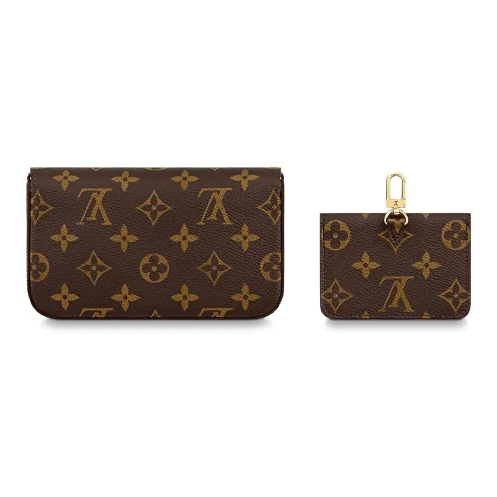 LOUIS VUITTON Félicie Strap & Go Monogram Khaki Green/Ebony-2