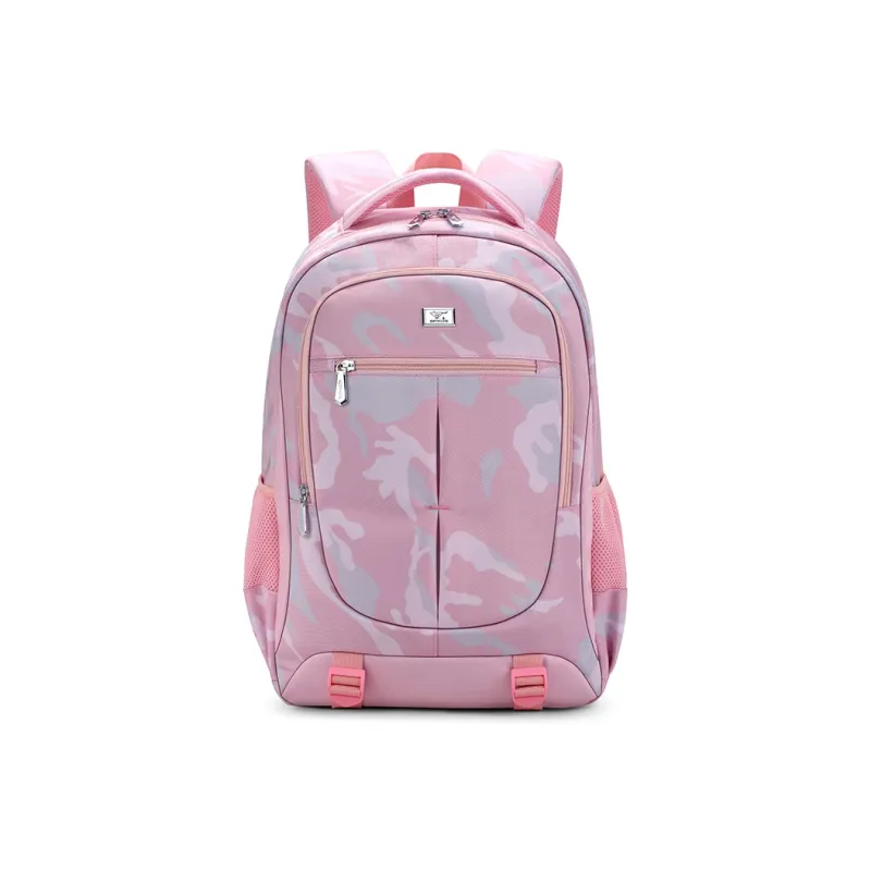 SEPTWOLVES Fabric Backpack Regular Unisex Camouflage/Black/Pink-5