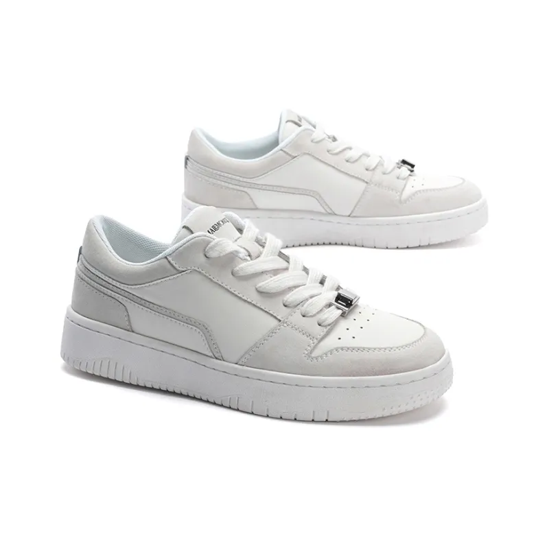 MALEMONKEY Casual Skateboard Shoes Anti-Slip Wear-Resistant Low-Top Athletic Shoes Women's Black White-8