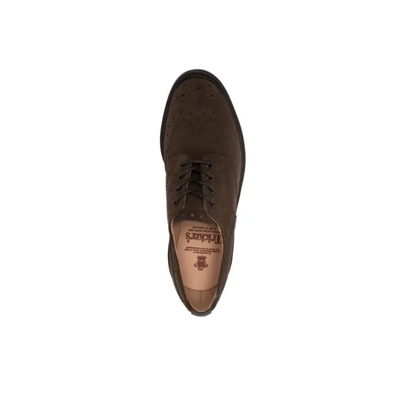 Tricker's Brogue-detail Suede Brogues-4