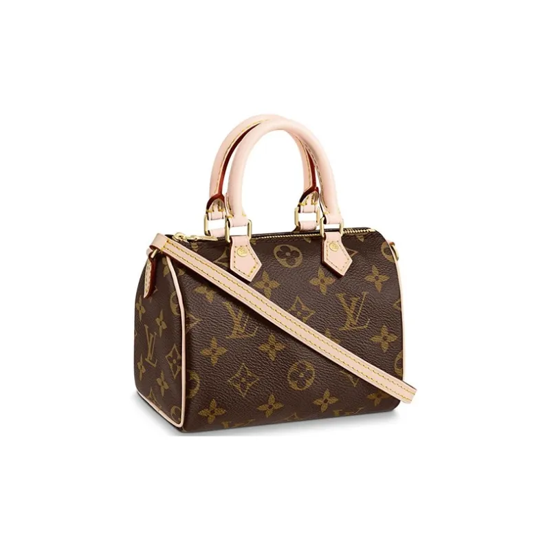 LOUIS VUITTON Speedy Bandouliere Monogram Nano Brown-0