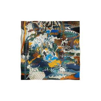 HERMES En Liberte Shawls Women's Blue