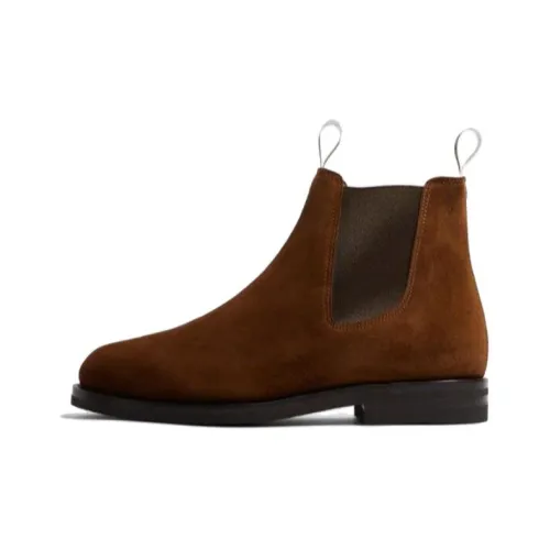 SCAROSSO William III Suede Chelsea Boots