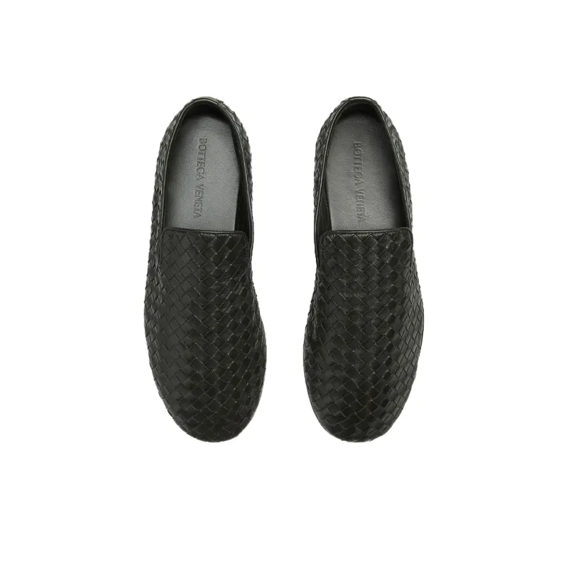 Bottega Veneta Intrecciato Motif Slip-On Shoes-3
