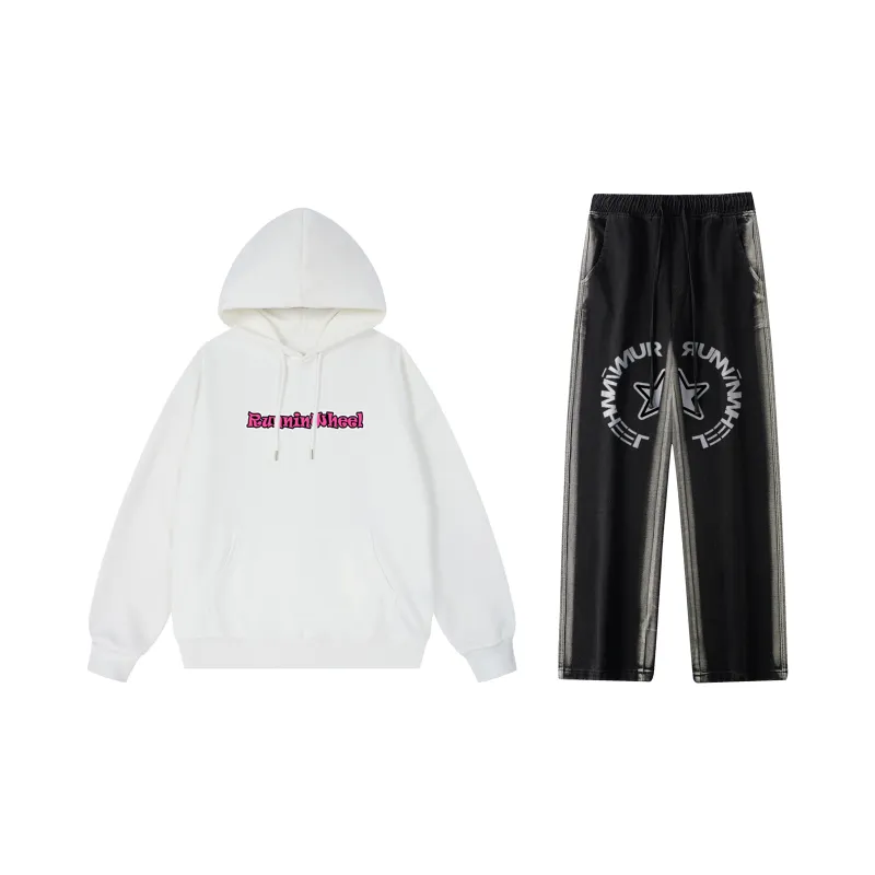 RUNNINWHEEL Sweatshirt Sets Unisex-7