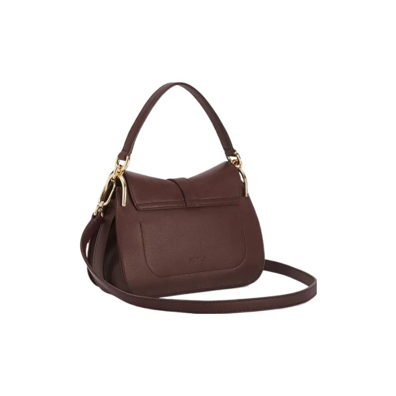Furla Calfskin Shoulder Bag Crossbody Bag Handbag Mini Women's Burgundy-2