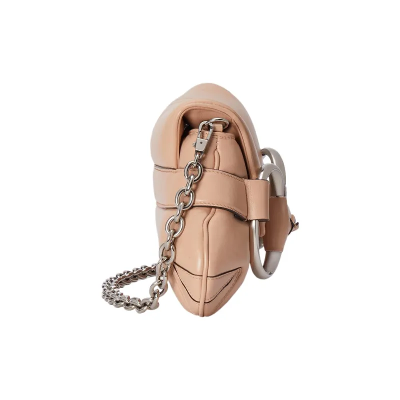GUCCI Horsebit 1955 Quilting Leather Shoulder Bag Handbag Shoulder Bag Women's Pink-5