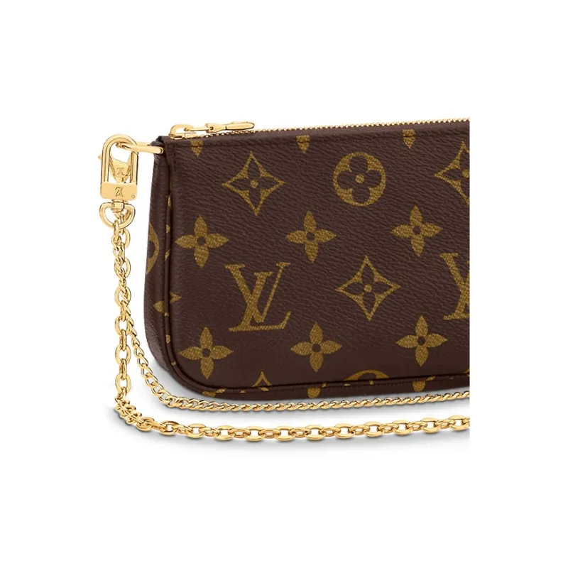 LOUIS VUITTON Mini Pochette Accessories On Chain Monogram-4