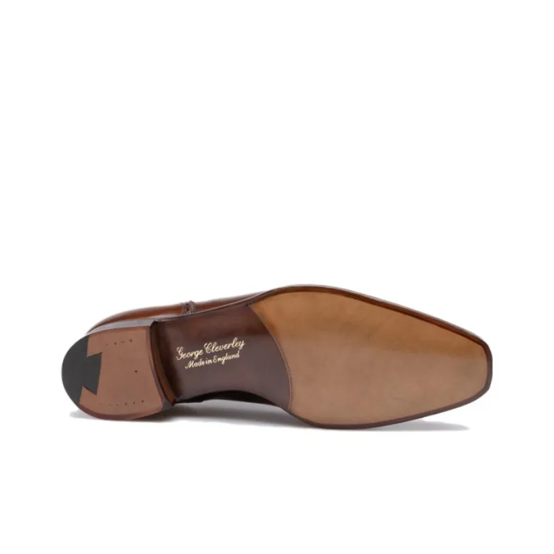 George Cleverley Dress Shoes Men's Dark Brown-4