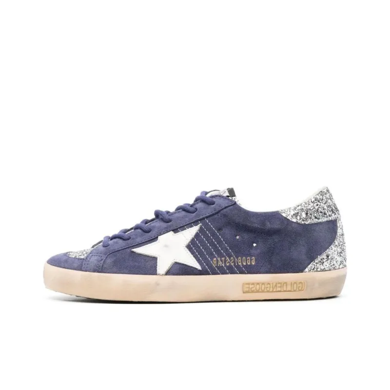 Golden Goose Low Top Skateboard Shoes Women's Blue-0