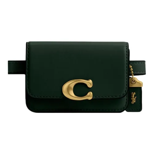 COACH Bandit Calfskin Wallets Card Holders Fanny Pack Women's Amazon Green