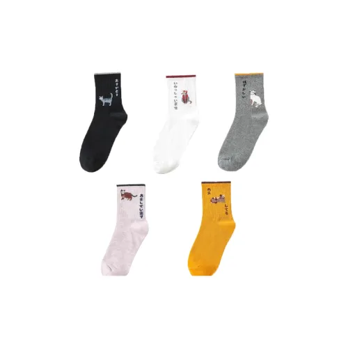 Lanza Mid Calf Socks Women's 5 Pack