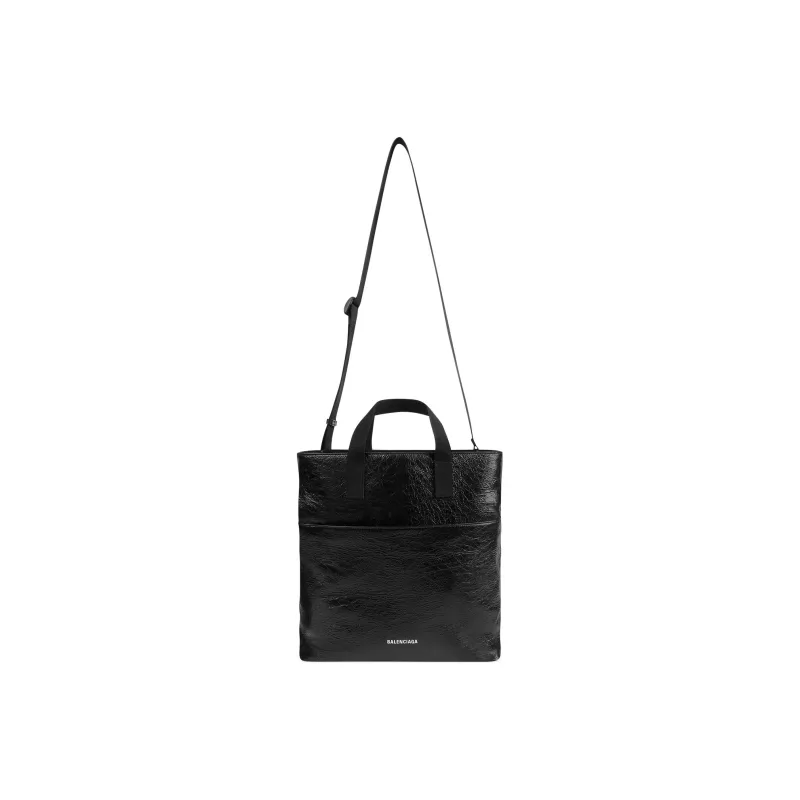 Balenciaga Explorer Arena Lambskin Handbag Regular Men's Black-1