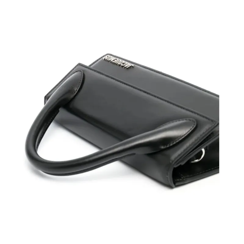 Jacquemus Le Chiquito Leather Shoulder Bag Crossbody Bag Handbag Women's Black-3