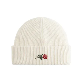 KITH Script Rose Felt Embroidery Cotton Beanie
