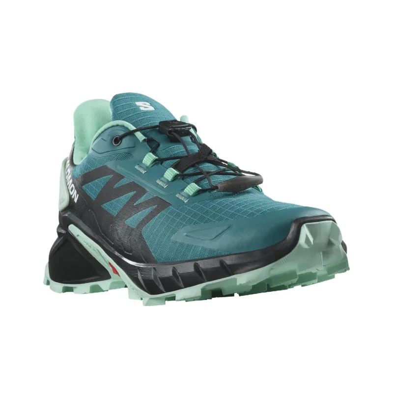 SALOMON Supercross 4 Anti-Slip Wear-Resistant Low-Top Running Shoes Women's Blue-2