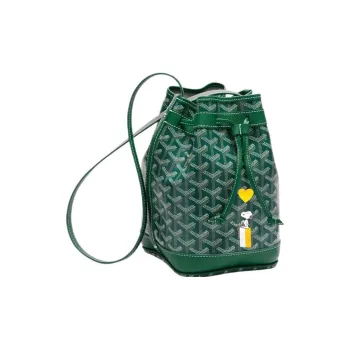 GOYARD Snoopy Co branded Petit Flot Canvas With Leather Bucket Bag, Shoulder Bag Women's