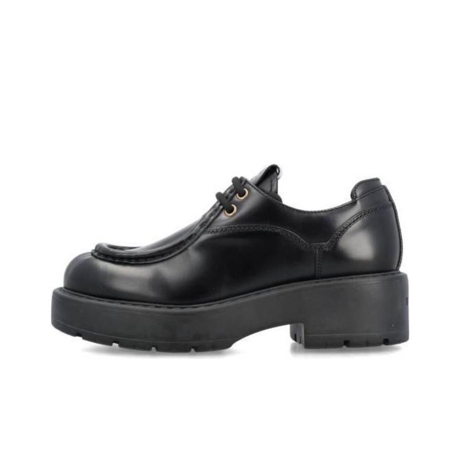 ローファー・オックスフォード MIU MIU Woman Loafers Black 5D175EF045055 F0002 MIU MIU ミュウミュウ ブラッシュド Loafers ペニーローファー