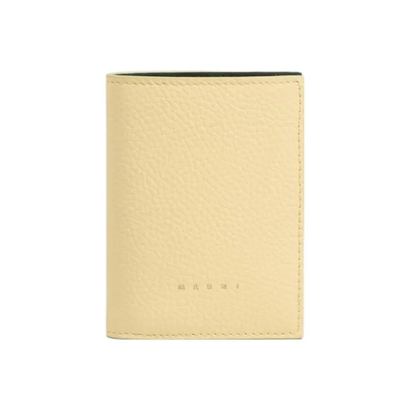 MARNI Venice Calfskin Wallet Regular Women's Light Yellow-0