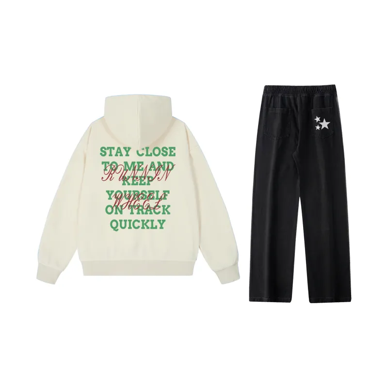 RUNNINWHEEL Sweatshirt Sets Unisex-14
