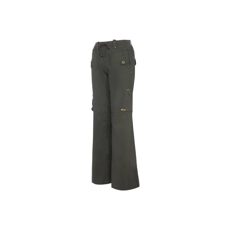 With Jean Cargo Pants Women's Olive Green-1