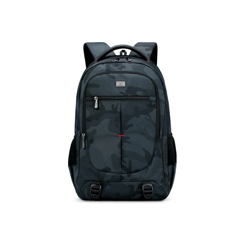 SEPTWOLVES Fabric Backpack Regular Unisex Camouflage/Black/Pink-16