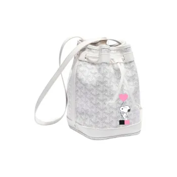 GOYARD Snoopy Co branded Petit Flot Canvas With Leather Bucket Bag, Shoulder Bag Women's
