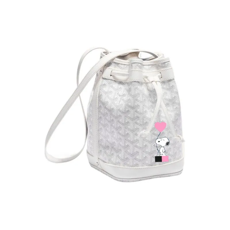 GOYARD Snoopy Co branded Petit Flot Canvas With Leather Bucket Bag, Shoulder Bag Women's-0